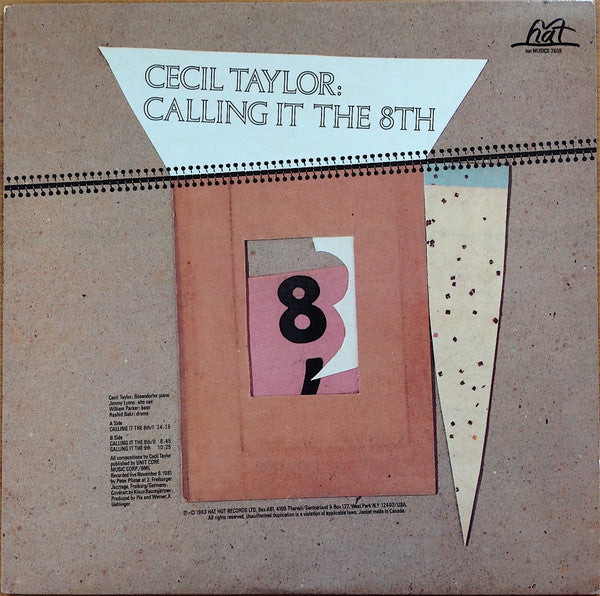 Cecil Taylor ~ Calling It The 8th (Vinyl) - Djungel & Jazz