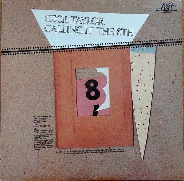 Cecil Taylor ~ Calling It The 8th (Vinyl) - Djungel & Jazz