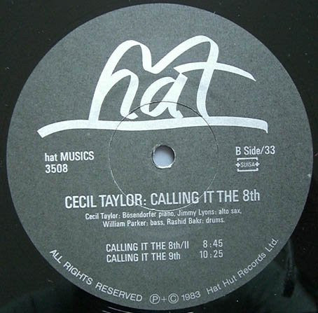 Cecil Taylor ~ Calling It The 8th (Vinyl) - Djungel & Jazz