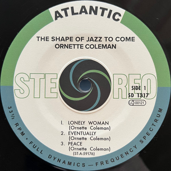 Ornette Coleman : The Shape Of Jazz To Come (LP, Album, RE, RM, 180)