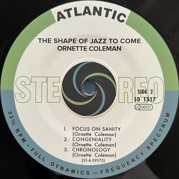 Ornette Coleman : The Shape Of Jazz To Come (LP, Album, RE, RM, 180)