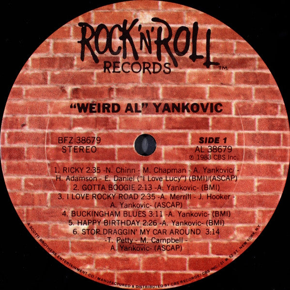 "Weird Al" Yankovic ~ "Weird Al" Yankovic (Vinyl) - Djungel & Jazz