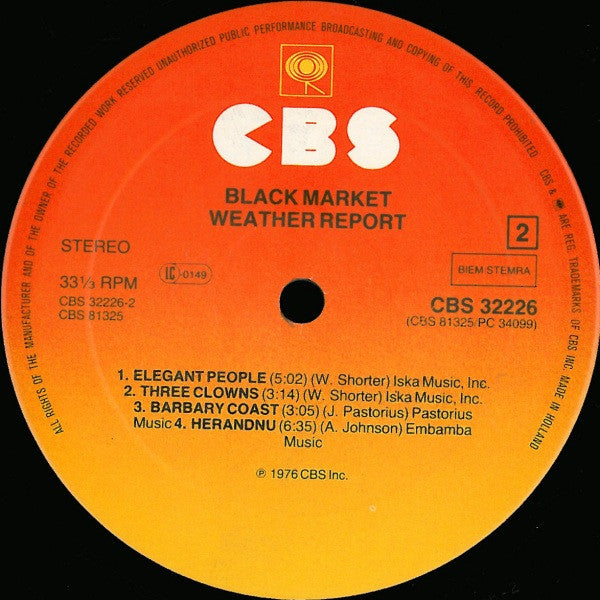 Weather Report ~ Black Market (Vinyl) - Djungel & Jazz
