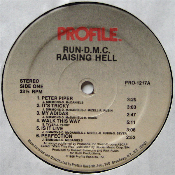 Run-DMC : Raising Hell (LP, Album, Pur)