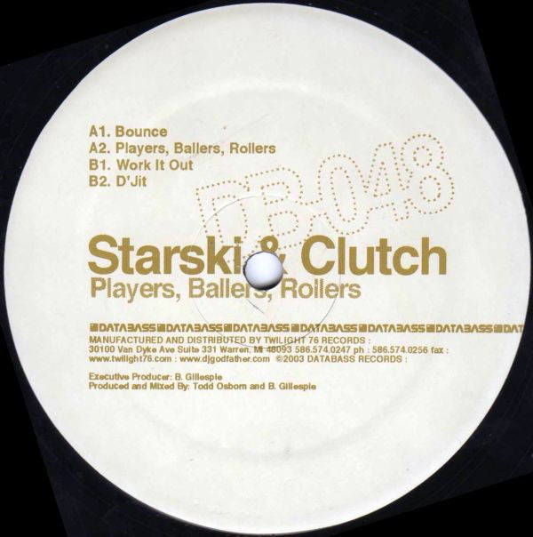 Starski and Clutch : Players, Ballers, Rollers (12")
