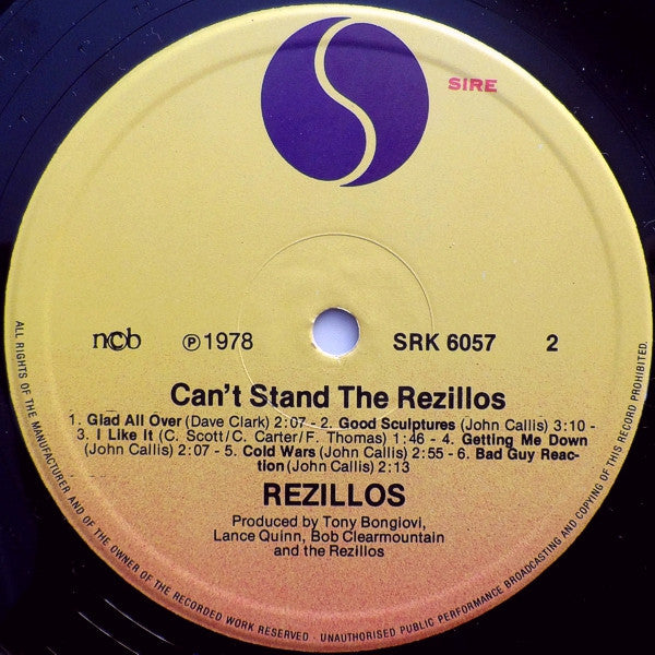 The Rezillos : Can't Stand The Rezillos (LP)