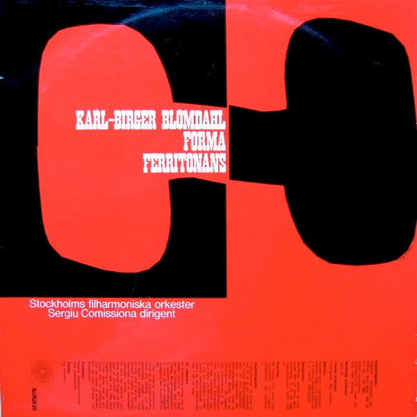 Karl-Birger Blomdahl / Zoltán Kodály ~ Forma Ferritonans - Danser Från Galanta (Vinyl) - Djungel & Jazz