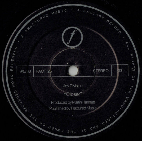 Joy Division ~ Closer (Vinyl) - Djungel & Jazz