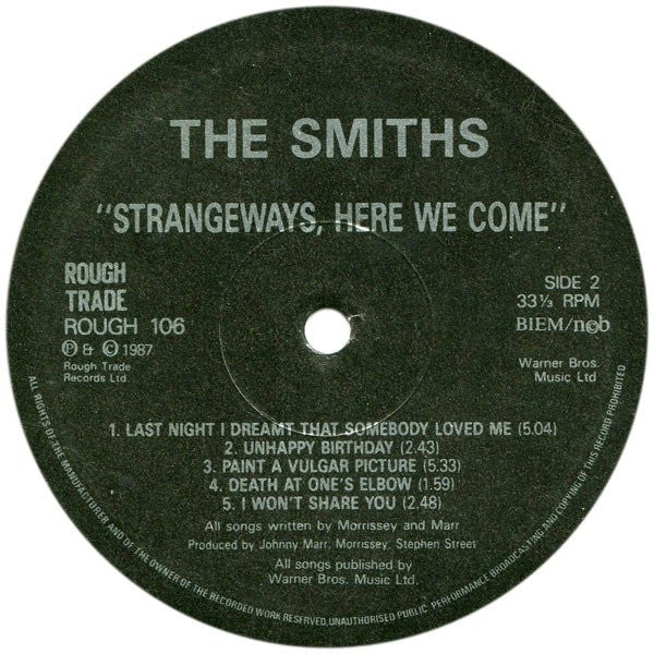 The Smiths : Strangeways, Here We Come (LP, Album)
