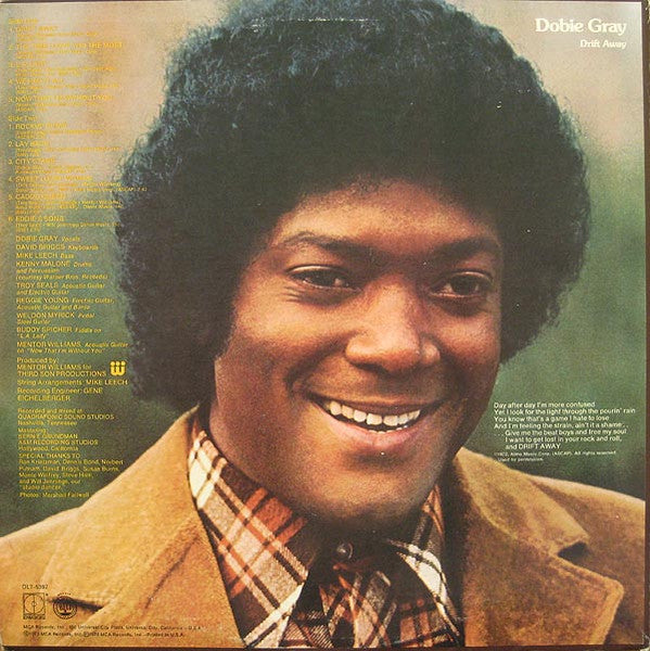 Dobie Gray : Drift Away (LP, Album, Pin)