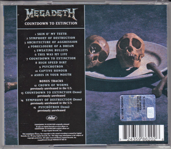 Megadeth ~ Countdown To Extinction (Vinyl) - Djungel & Jazz