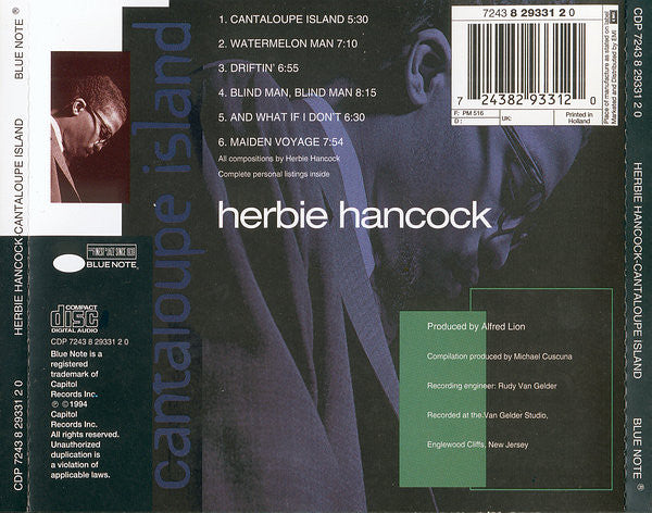 Herbie Hancock ~ Cantaloupe Island (Vinyl) - Djungel & Jazz