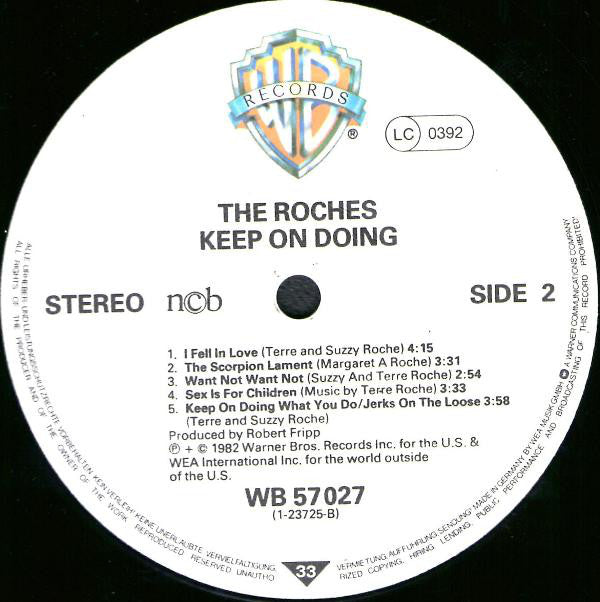 The Roches ~ Keep On Doing (Vinyl) - Djungel & Jazz