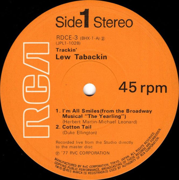 Lew Tabackin ~ Trackin' (Vinyl) - Djungel & Jazz