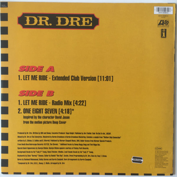 Dr. Dre ~ Let Me Ride (Vinyl) - Djungel & Jazz