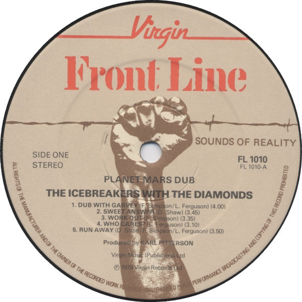 The Icebreakers (2) With The Mighty Diamonds : Planet Mars Dub (LP, Album)
