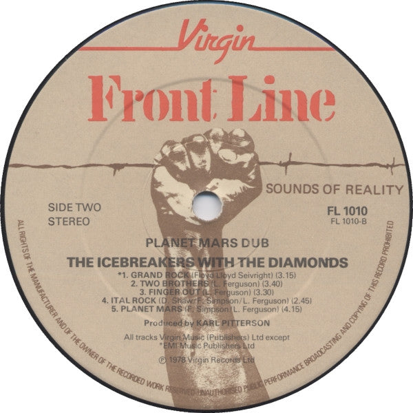 The Icebreakers (2) With The Mighty Diamonds : Planet Mars Dub (LP, Album)