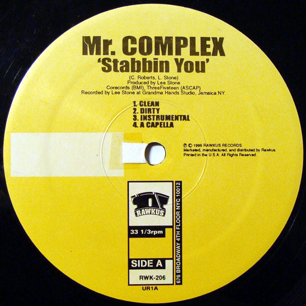 Mr. Complex ~ Stabbin' You / Gitcha Gitcha Gitcha (Vinyl) - Djungel & Jazz