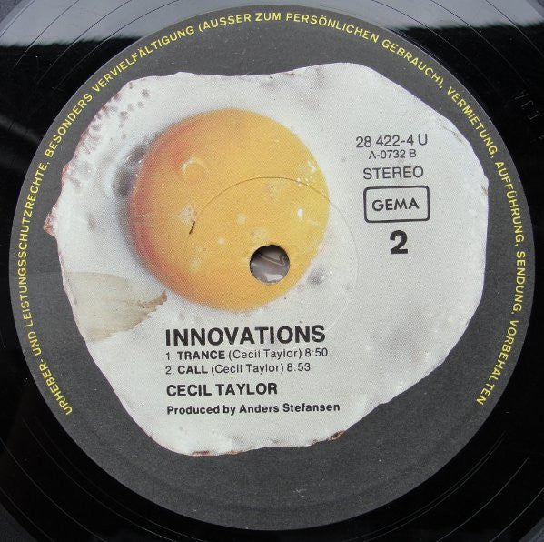 Cecil Taylor ~ Innovations (Vinyl) - Djungel & Jazz