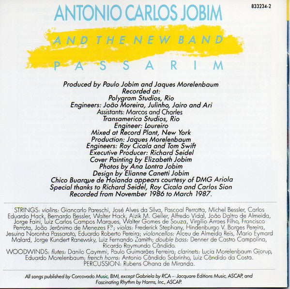 Antonio Carlos Jobim ~ Passarim (Vinyl) - Djungel & Jazz