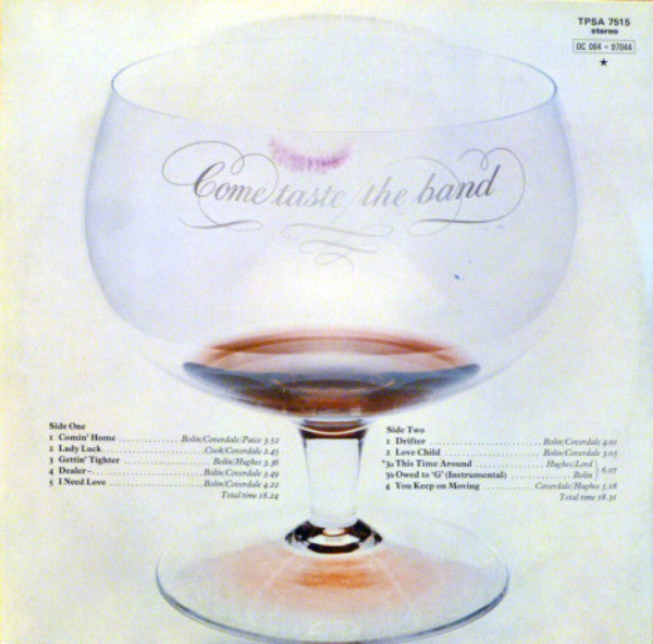 Deep Purple : Come Taste The Band (LP, Album, Gat)