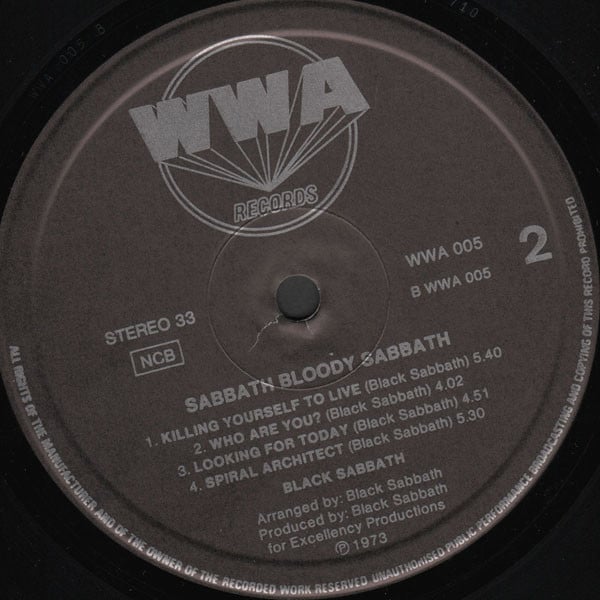 Black Sabbath ~ Sabbath Bloody Sabbath (Vinyl) - Djungel & Jazz