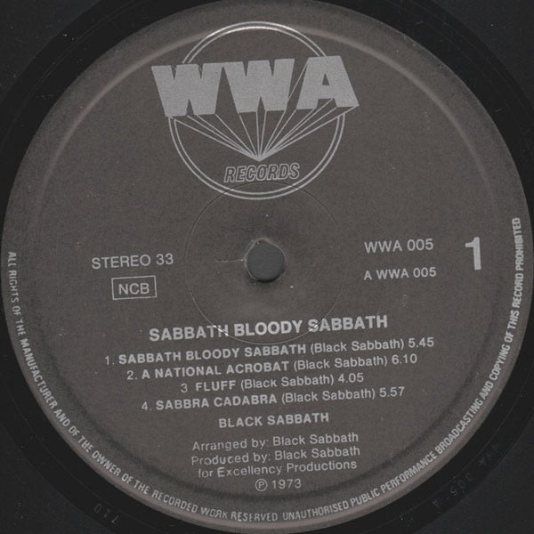 Black Sabbath ~ Sabbath Bloody Sabbath (Vinyl) - Djungel & Jazz
