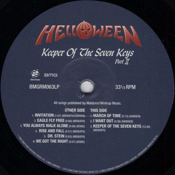 Helloween ~ Keeper Of The Seven Keys (Part II) (Vinyl) - Djungel & Jazz