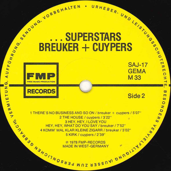 Willem Breuker & Leo Cuypers ~ ...Superstars (Vinyl) - Djungel & Jazz
