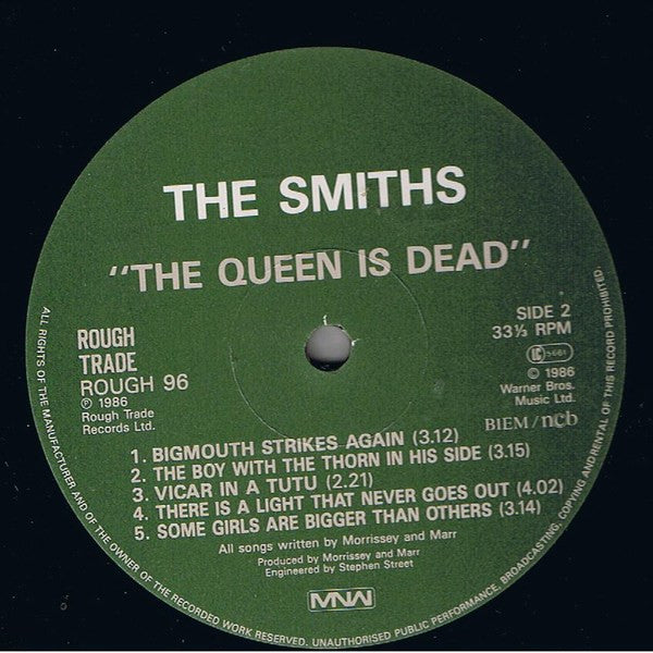 The Smiths : The Queen Is Dead (LP, Album, Gat)