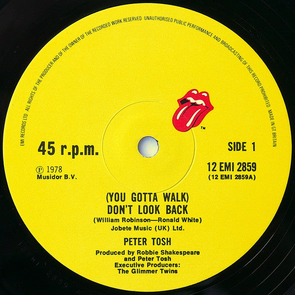 Peter Tosh : Don't Look Back c/w Soon Come (12")