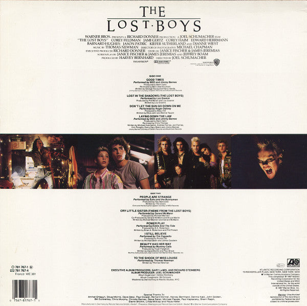 Various ~ The Lost Boys (Original Motion Picture Soundtrack) (Vinyl) - Djungel & Jazz