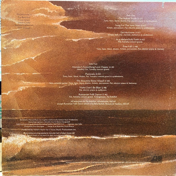 Pat Rebillot : Free Fall (LP, Album, MO )