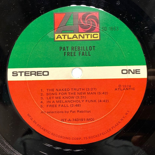 Pat Rebillot : Free Fall (LP, Album, MO )