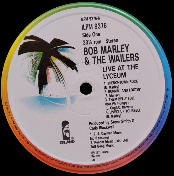 Bob Marley And The Wailers ~ Live! (Vinyl) - Djungel & Jazz