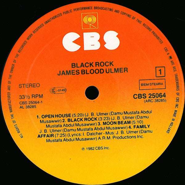 James Blood Ulmer ~ Black Rock (Vinyl) - Djungel & Jazz
