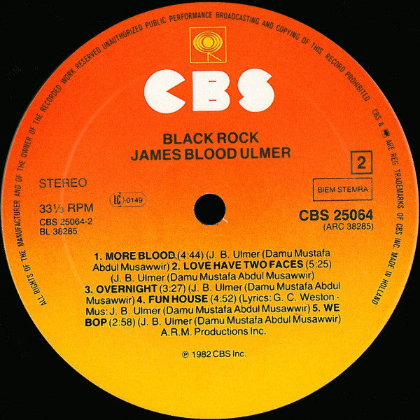 James Blood Ulmer ~ Black Rock (Vinyl) - Djungel & Jazz
