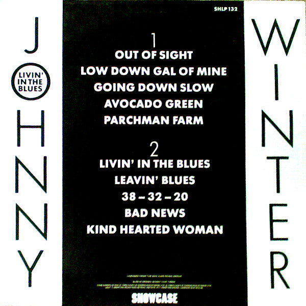 Johnny Winter ~ Livin' In The Blues (Vinyl) - Djungel & Jazz