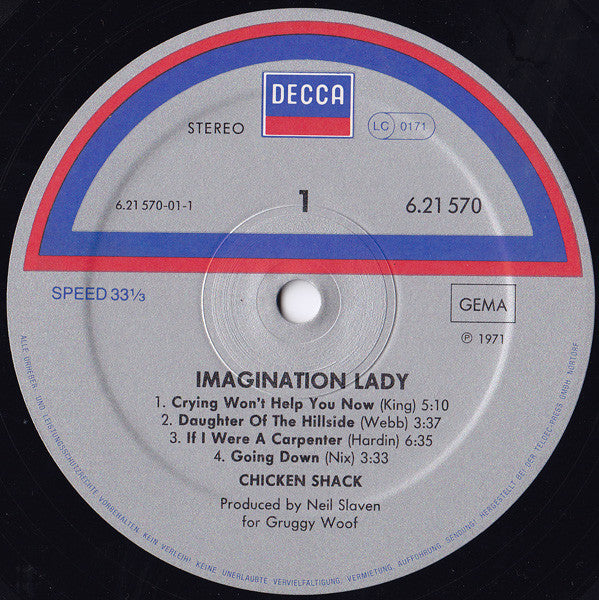 Chicken Shack ~ Imagination Lady (Vinyl) - Djungel & Jazz