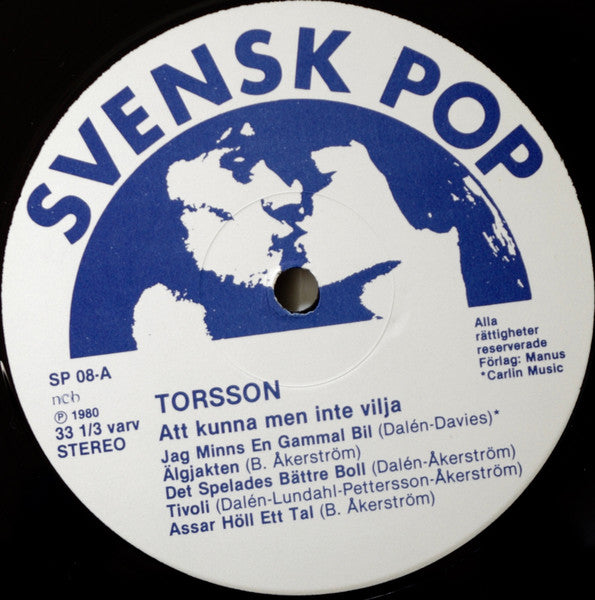 Torsson ~ Att Kunna Men Inte Vilja (Vinyl) - Djungel & Jazz