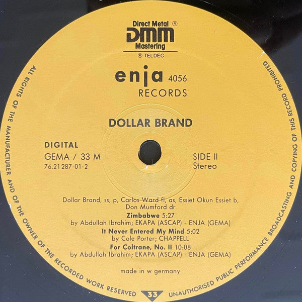 Dollar Brand, Abdullah Ibrahim ~ Zimbabwe (Vinyl) - Djungel & Jazz