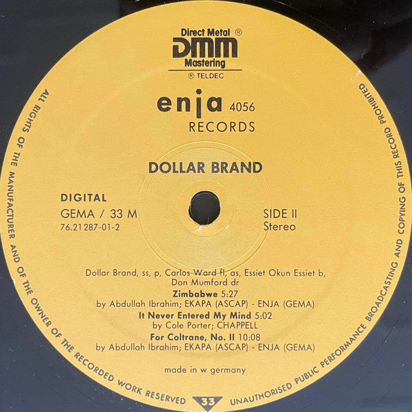 Dollar Brand, Abdullah Ibrahim : Zimbabwe (LP, Album)