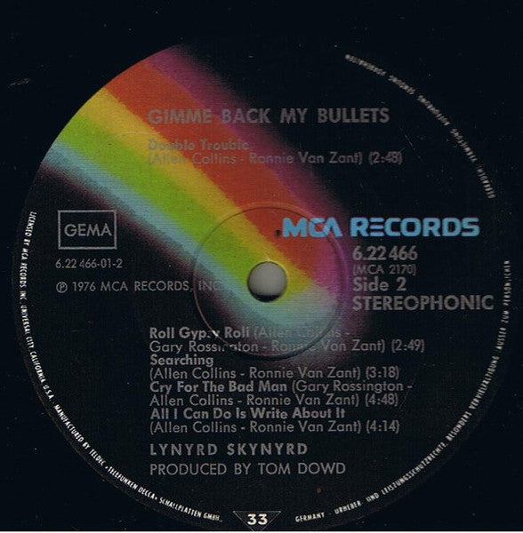 Lynyrd Skynyrd ~ Gimme Back My Bullets (Vinyl) - Djungel & Jazz