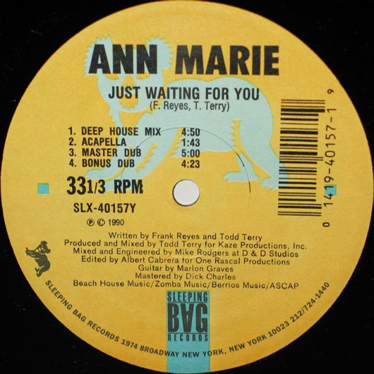 Ann Marie ~ Just Waiting For You (Vinyl) - Djungel & Jazz