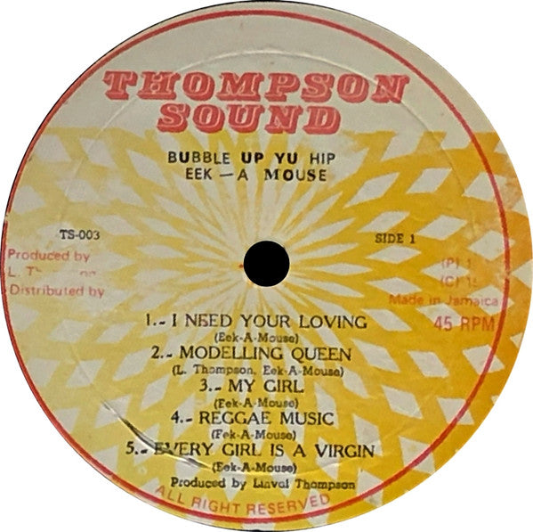 Eek-A-Mouse ~ Buble Up Yu Hip (Vinyl) - Djungel & Jazz