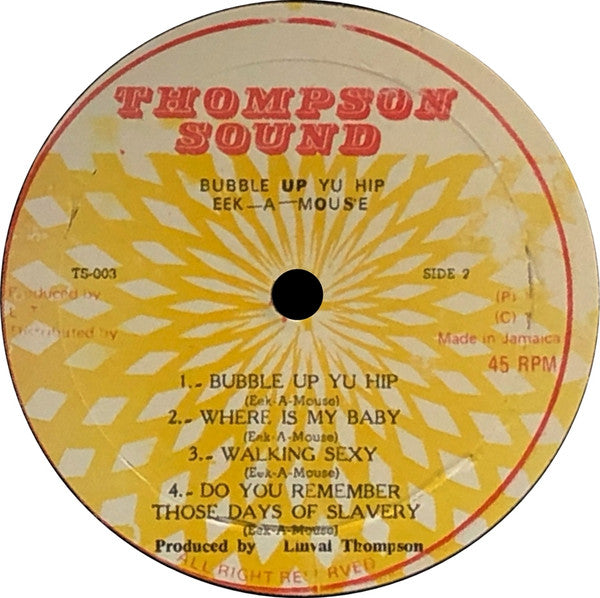 Eek-A-Mouse ~ Buble Up Yu Hip (Vinyl) - Djungel & Jazz