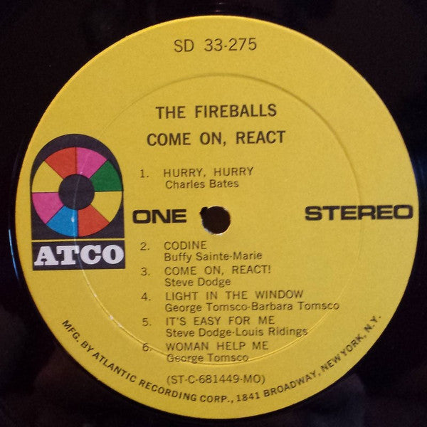 The Fireballs ~ Come On, React! (Vinyl) - Djungel & Jazz