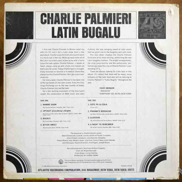 Charlie Palmieri ~ Latin Bugalu (Vinyl) - Djungel & Jazz