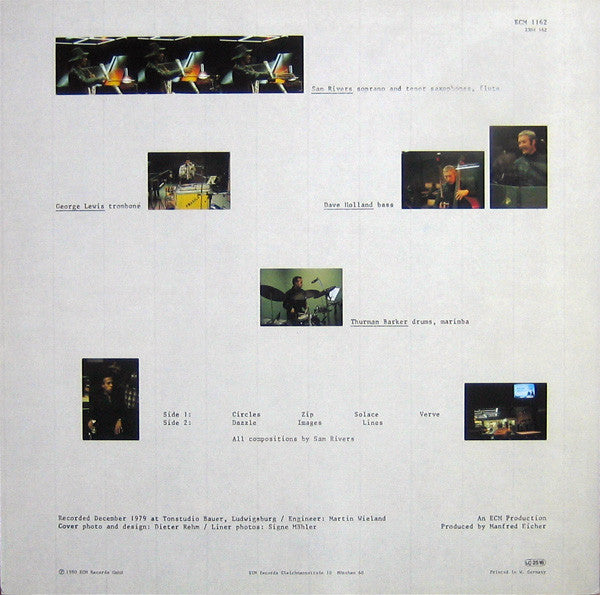 Sam Rivers ~ Contrasts (Vinyl) - Djungel & Jazz