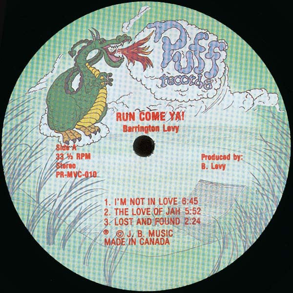 Barrington Levy : Run Come Ya! (LP, Album)